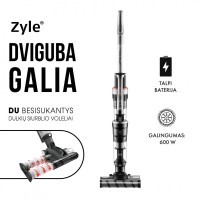 Akumuliatorinis dulkių siurblys Zyle Dual Roller ZY605VC, 600 W